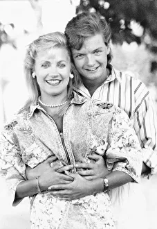 Malandra Burrows actress and Mark Granger presenter on ITV children programme Malandra Burrows actress and Mark Granger presenter on ITV children programme