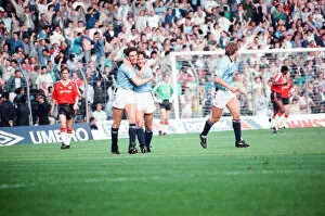 Images Dated 23rd September 1989: Manchester City 5-1 Manchester United, League match at Maine Road
