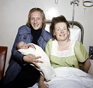 Manchester City footballer Denis Law pictured at home with his wife Manchester City footballer Denis Law pictured at home with his wife