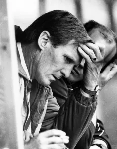Manchester City manager feels the pressure of management Circa 1986 P007130 Manchester City manager feels the pressure of management Circa 1986 P007130