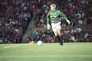 Images Dated 19th August 1992: Manchester United 0 - 3 Everton, Premier League match at Old Trafford. Peter Schmeichel