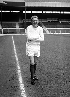 Core61 Gallery: Manchester United footballer Denis Law on the pitch at Old Trafford April 1969