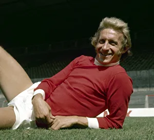 Manchester United footballer Denis Law in training July 1971 Manchester United footballer Denis Law in training July 1971