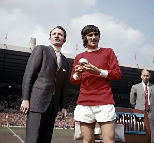 Award Ceremonies Gallery: Manchester United footballer George Best receives the European Footballer of the Year