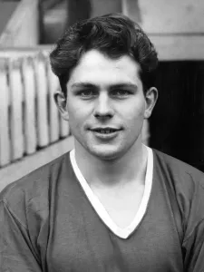 Manchester United footballer Wilf McGuiness. 10th March 1957 Manchester United footballer Wilf McGuiness. 10th March 1957