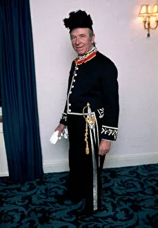 Images Dated 12th December 1972: Manchester United manager Matt Busby prepares for his second knighthood granted by