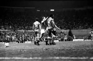 Manchester United v. Birmingham. April 1984 MF15-04-003 The final score was a one Manchester United v. Birmingham. April 1984 MF15-04-003 The final score was a one