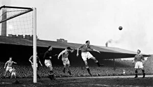 Core61 Gallery: Manchester United versus Manchester City at Old Trafford Bill Foulkes clears United lines