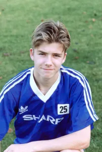 Manchester United youth team player David Beckham, November 1991 Manchester United youth team player David Beckham, November 1991