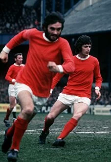 Images Dated 21st March 1970: Manchester Uniteds George Best in action against Chelsea March 1970