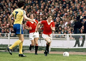 Manchesters Gordon Hill seen here in action during the FA Cup Final between Manchester Manchesters Gordon Hill seen here in action during the FA Cup Final between Manchester