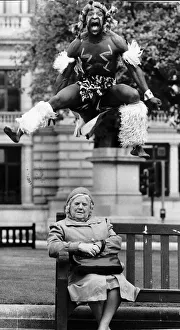 00150 Gallery: Mandla Lande African dancer from South African group Amampondo in Glasgow for Mayfest
