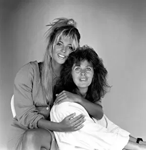 Images Dated 20th August 1986: Mandy Smith with her mother Patsy Smith. 20th August 1986