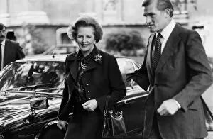 Images Dated 19th October 1982: Margaret Thatcher Cecil Parkinson at Tory party conference - October 1982