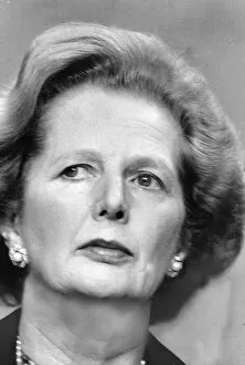 Images Dated 19th October 1984: Margaret Thatcher at Conservative party conference, Conference Centre