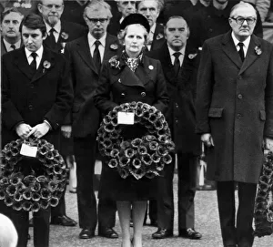 Margaret Thatcher with David Steele and Jim Callaghan at Remembrance Day Service Margaret Thatcher with David Steele and Jim Callaghan at Remembrance Day Service