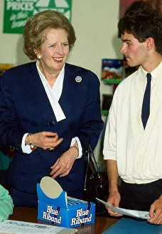 Margaret Thatcher at Glasgow factory September 1987 Margaret Thatcher at Glasgow factory September 1987