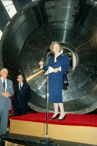 Margaret Thatcher at Howdens Factory Glasgow 1987 Margaret Thatcher at Howdens Factory Glasgow 1987