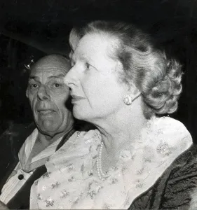 Margaret Thatcher and husband Dennis on night of Brighton Bombing 12 October 1984 Margaret Thatcher and husband Dennis on night of Brighton Bombing 12 October 1984