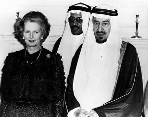 Margaret Thatcher with King Khaled of Saudi Arabia June 1981 Margaret Thatcher with King Khaled of Saudi Arabia June 1981