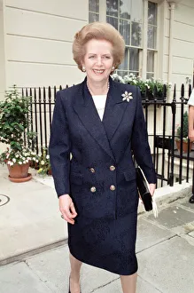 Images Dated 30th June 1992: Margaret Thatcher leaving for first day in House of Lords. 30th June 1992