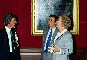 Images Dated 21st August 1987: Margaret Thatcher at National Gallery Edinburgh 1987