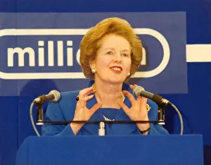 Margaret Thatcher at the opening of the Millicom Factory in Darlington Margaret Thatcher at the opening of the Millicom Factory in Darlington
