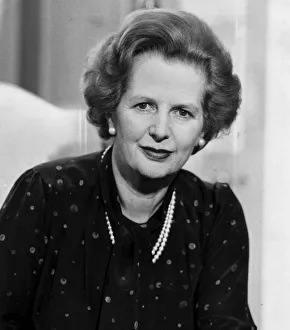 Margaret Thatcher portrait in 10 Downing Street - June 1983 Margaret Thatcher portrait in 10 Downing Street - June 1983