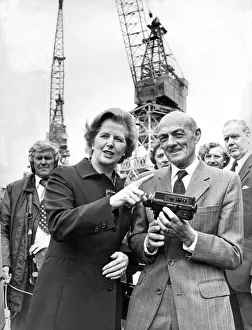 00047 Gallery: Margaret Thatcher presents Danny Brown with his retirement gift