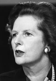 Margaret Thatcher at press conference - May 1983