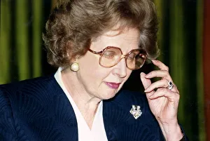 Images Dated 22nd August 1990: Margaret Thatcher Prime Minster and leader of Conservative Party