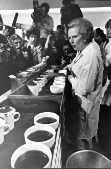 00047 Gallery: Margaret Thatcher visiting Ringtons tea factory in Byker, Newcastle