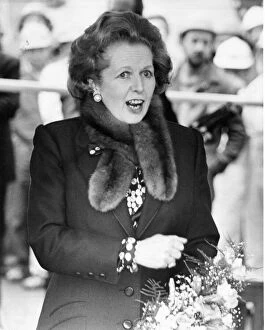 00047 Gallery: Margaret Thatcher visiting Sunderland North Sands to name the Stena Seawell