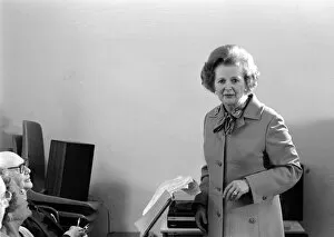 Images Dated 11th July 1980: Margaret Thatcher visits East End of London 1980