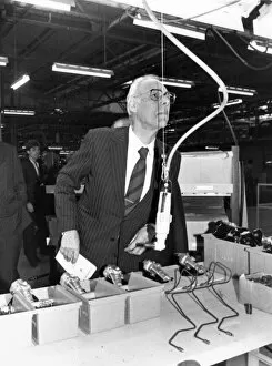 00047 Gallery: Margaret Thatcher visits the Nissan Car factory in Washington with Husband Dennis