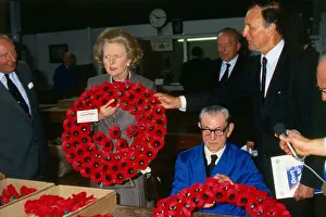 Margaret Thatcherat Poppy factory September 1986 Margaret Thatcherat Poppy factory September 1986