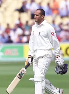 Images Dated 2nd July 1999: Mark Butcher bowled out by Simon Doull