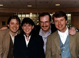 Mark Goodier BBC Radio One DJ Disc Jockey with fellow disc jockeys Mark Goodier BBC Radio One DJ Disc Jockey with fellow disc jockeys