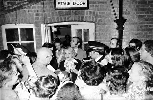 Marlene Dietrich Actress fans push forward to say goodbye to Marlene leaves the Wimbledon Marlene Dietrich Actress fans push forward to say goodbye to Marlene leaves the Wimbledon