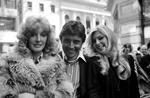 Marti Caine left seen here with Sacha Distel and Lynsey de Paul They were in