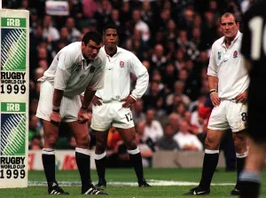Martin Johnson, Jeremy Guscost and Lawrence Dallaglio in their game against New Zealand Martin Johnson, Jeremy Guscost and Lawrence Dallaglio in their game against New Zealand