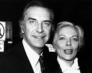 Images Dated 1st April 1979: Martin Landau film actor with wife Barbara Bain 1979