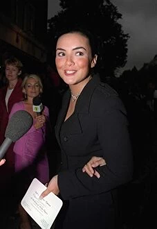 Images Dated 6th July 1998: Martine McCutcheon actress July 1998 arriving at the 6th birthday party of Stickey