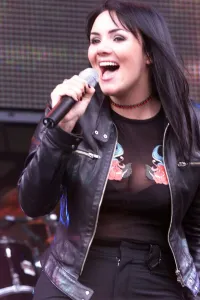 Martine McCutcheon at the Party in the Park July 1999 singing at Hyde Park for Martine McCutcheon at the Party in the Park July 1999 singing at Hyde Park for