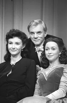 MARY STEENBURGEN, MALCOLM MCDOWELL, CHERIE LUNGHI 16/10/1987 MARY STEENBURGEN, MALCOLM MCDOWELL, CHERIE LUNGHI 16/10/1987
