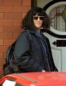 Images Dated 13th November 1996: Matt Bowers boyfriend of Caroline Ahernes in disguise wearing wig