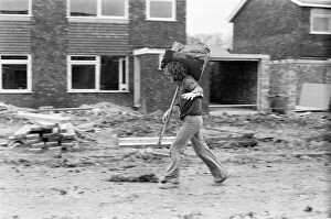 Images Dated 6th January 1975: Max Quarterman, the 33 year old plasterers mate who earns up to £400 a week