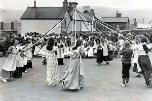 Maypole, somewhere in Wales. 14th May 1976 Maypole, somewhere in Wales. 14th May 1976