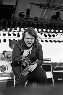 Meatloaf performing at Monsters of Rock festival at Castle Donington. 20th August 1983 Meatloaf performing at Monsters of Rock festival at Castle Donington. 20th August 1983