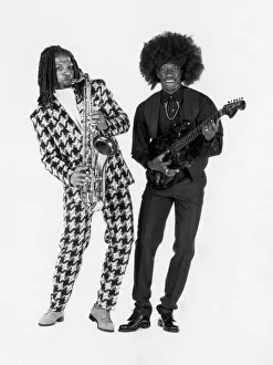 Images Dated 13th May 1987: Meet the Two Degrees, otherwise known as (Left) Cyrille Regis and (RIGHT